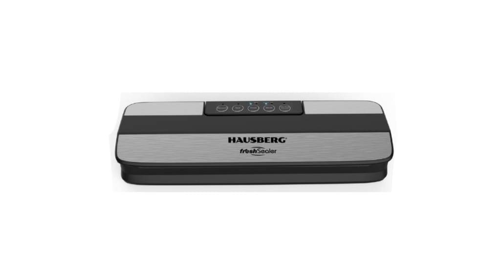 Aparat pentru vidat alimente, Hausberg HB2645NG, 1500W, 5 moduri, magnetic, conservare, 30 cm