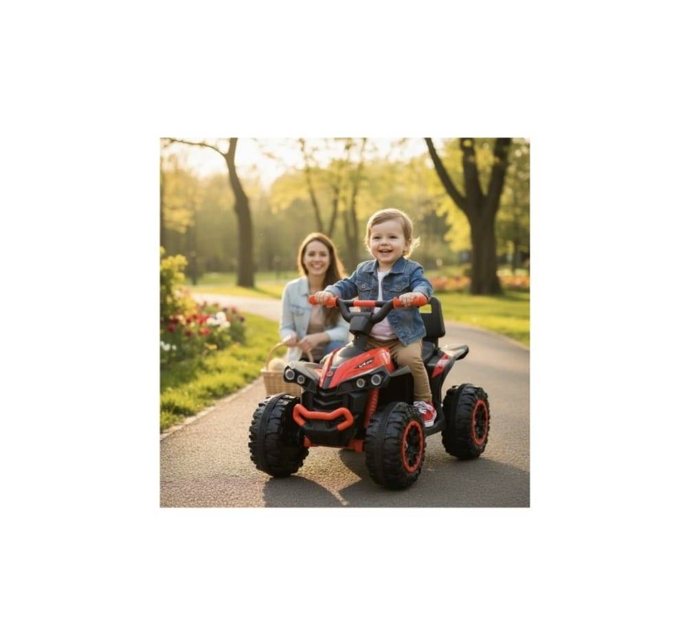 ATV Electric cu acumulator pentru copii, Mini Monster, Lungime 68 cm, 3-6 ani, Max 30 kg, 6V, multicolor