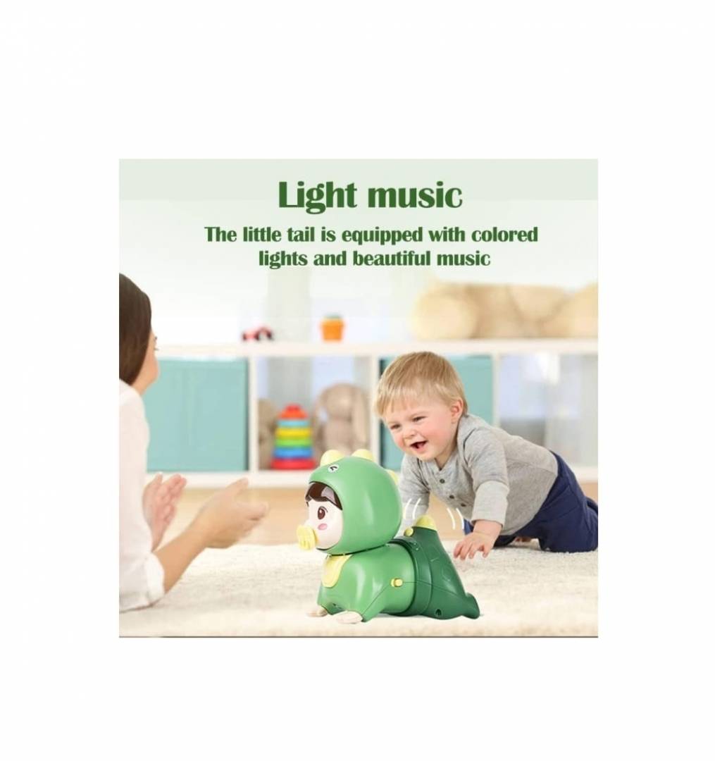Bebelus interactiv, mergator, melodii si lumini, multicolor, 18 luni+