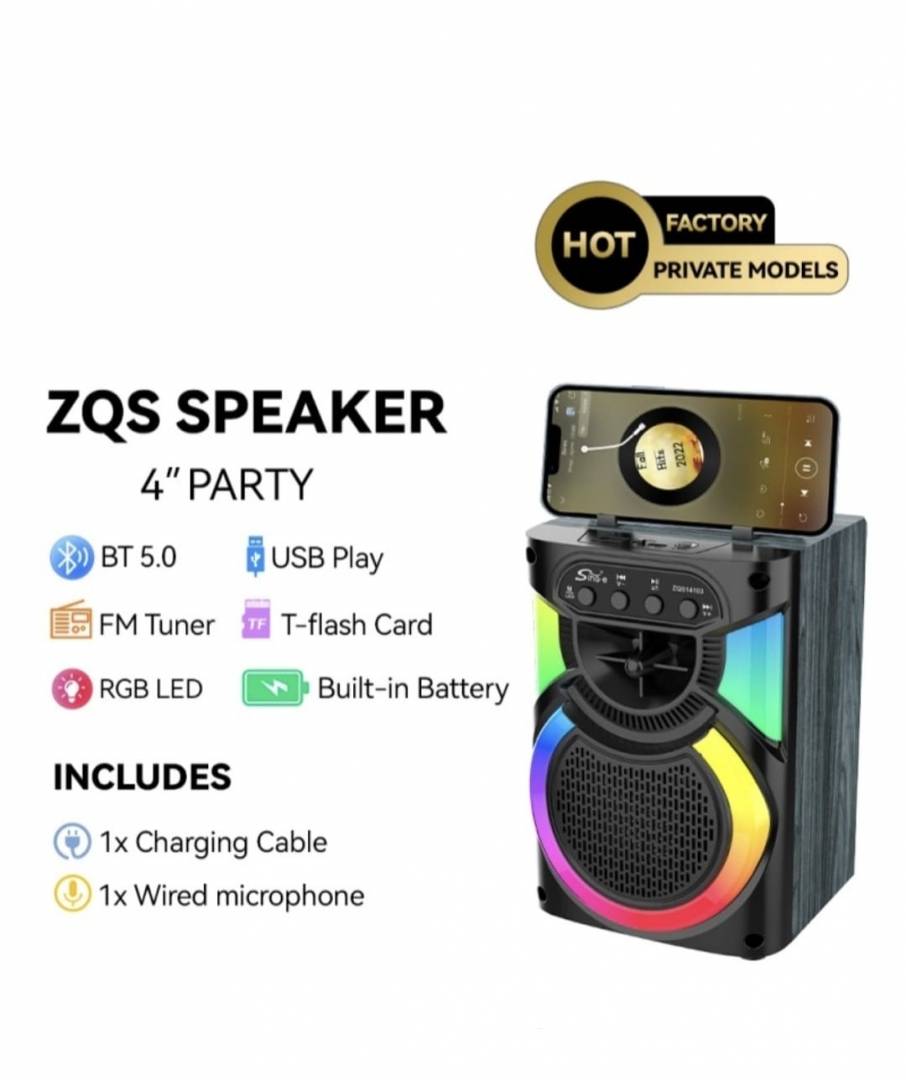 Boxa portabila bluetooth, putere 1200W, IME-E ZQS14103, bas puternic, 22 cm