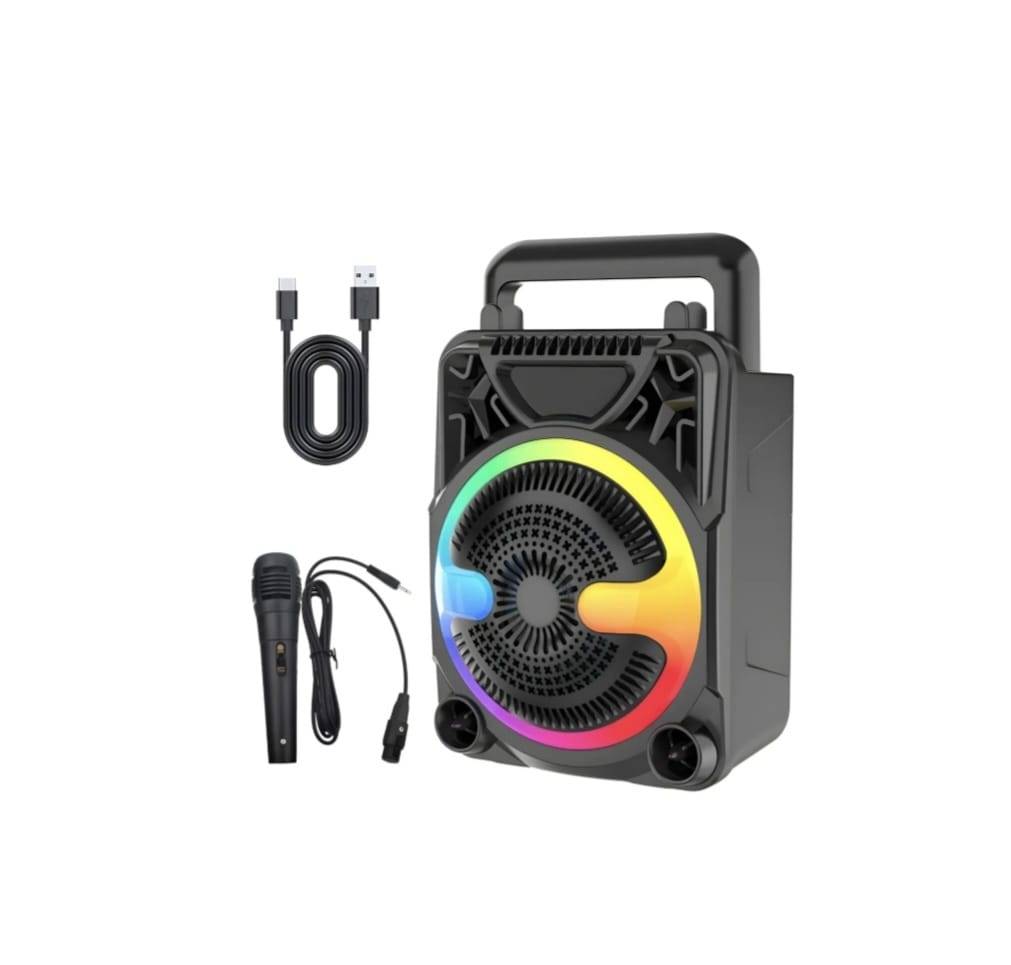 Boxa Portabila ZQS1366 BT FM, microfon, 24W P.M.P.O, suport telefon, radio, bluetooth, usb, 16.2 cm
