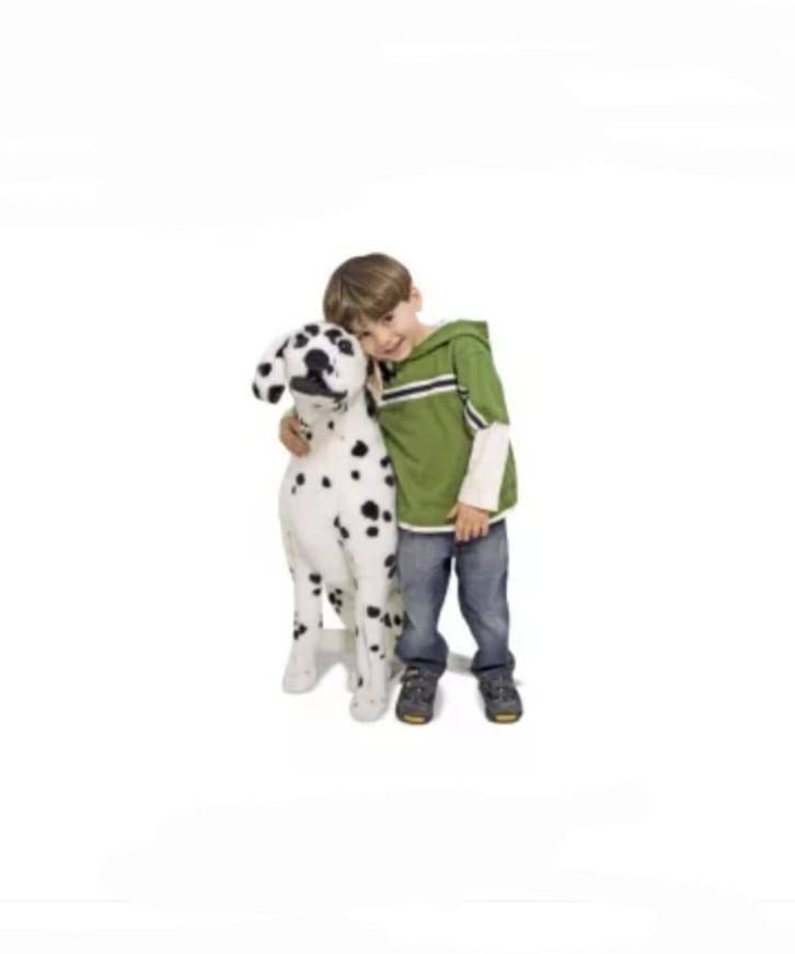 Catel de plus realist, Dalmatian, alb/negru, 32 cm