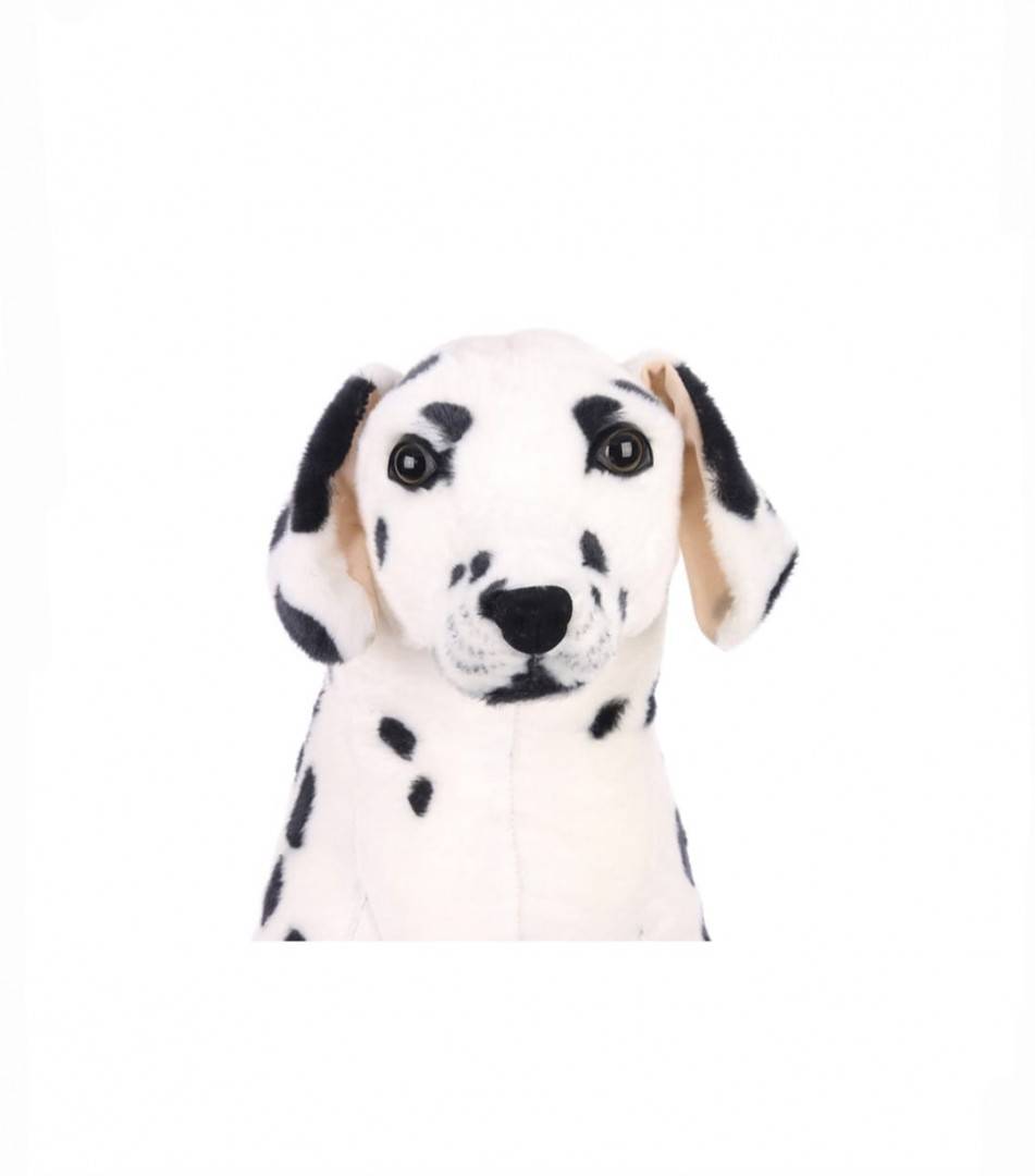 Catel de plus realist, Dalmatian, alb/negru, 47 cm