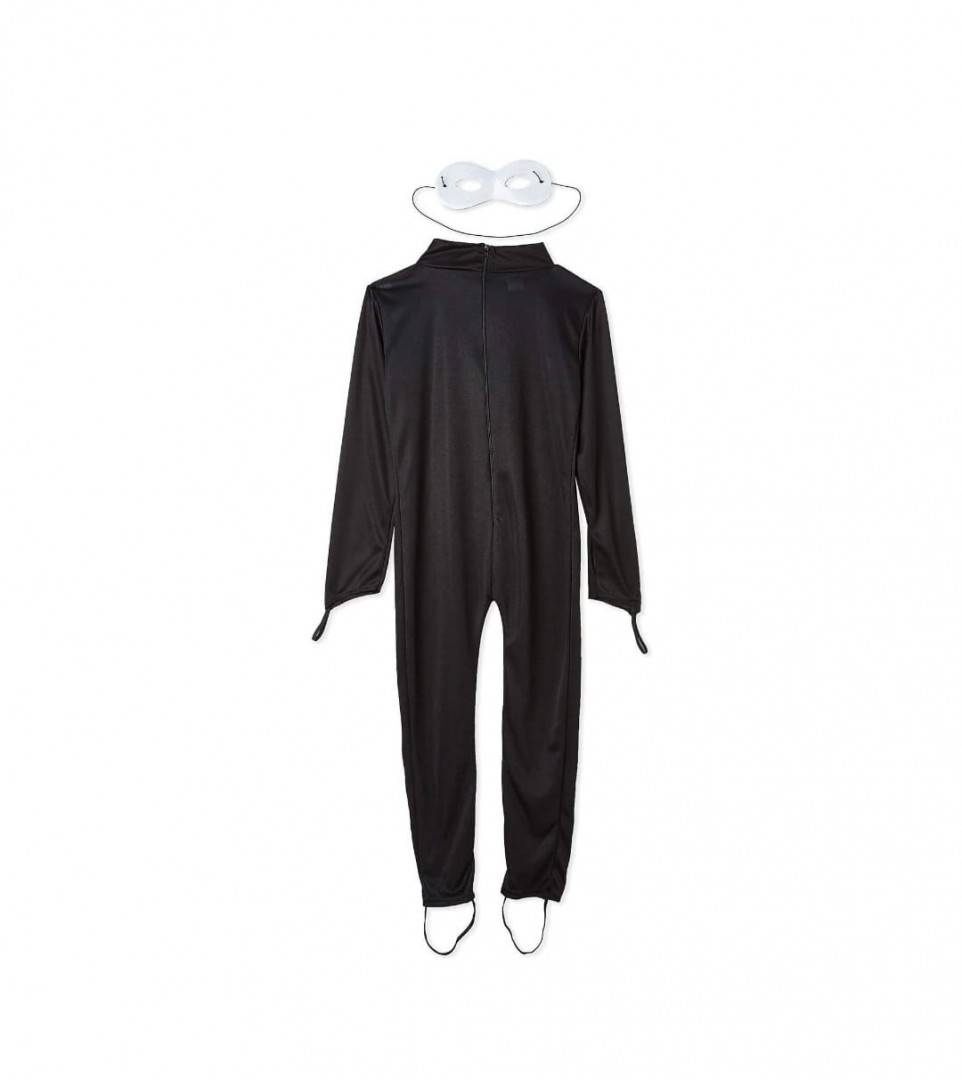 Costum model Motanul Noir si masca pentru copii, negru, 4 ani - 9 ani
