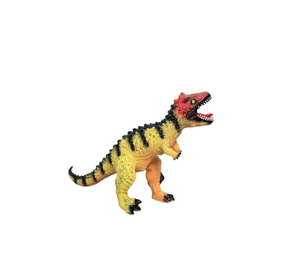 Dinozaur T-Rex, realist, sunete, galben/multicolor, 70 cm