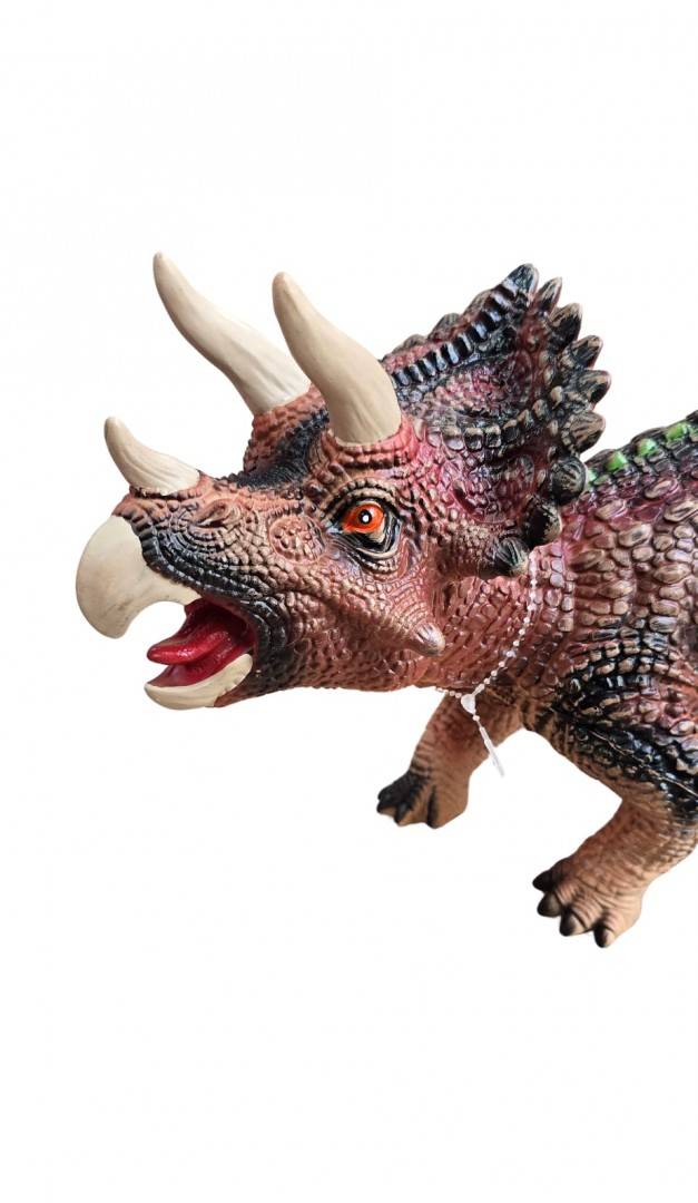Figurina dinozaur Styracosaurus, sunete,  maro, 55 cm