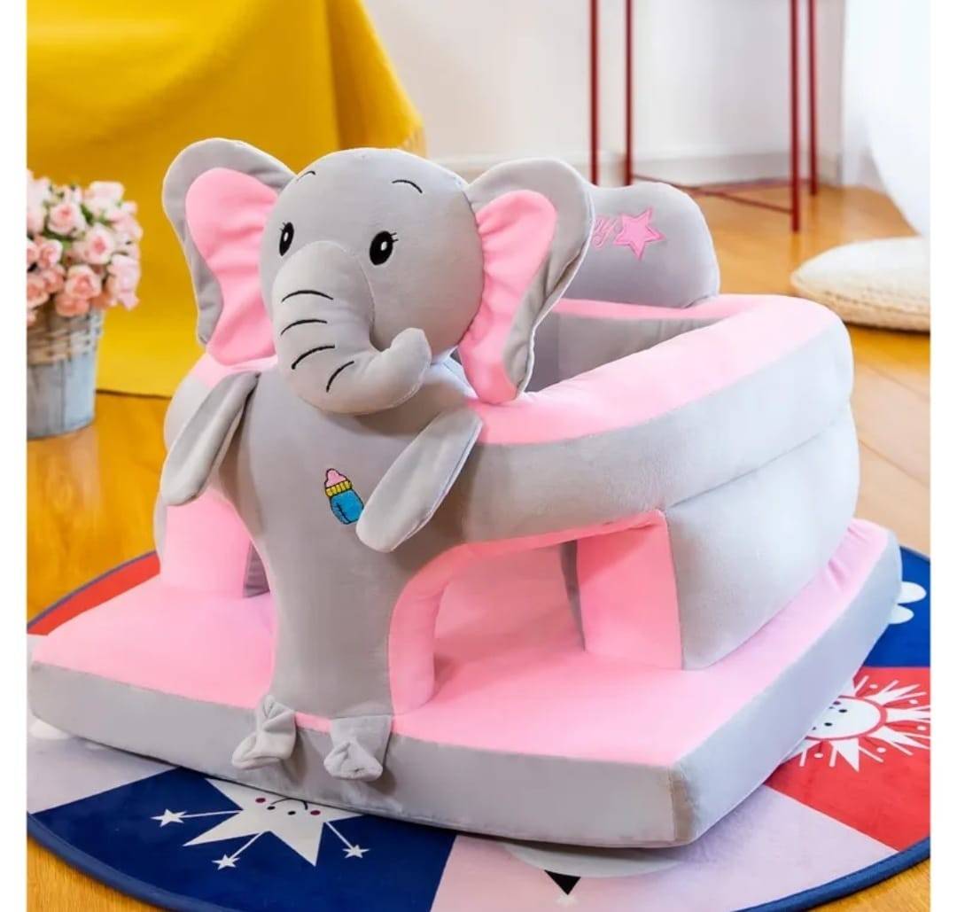  Fotoliu bebe, Elefant, 3D, multicolor, 50 cm, 1 an+