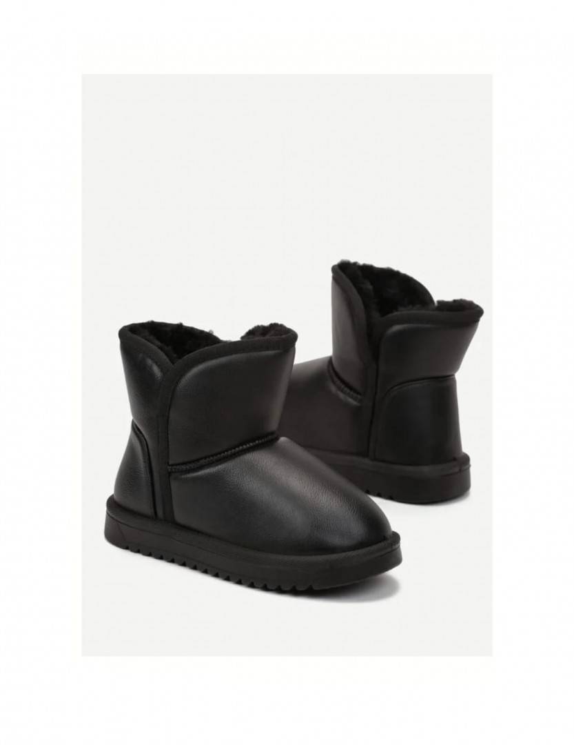 Ghete imblanite pentru fetite, Apawwa Z884, negru, marimea 25 - 36