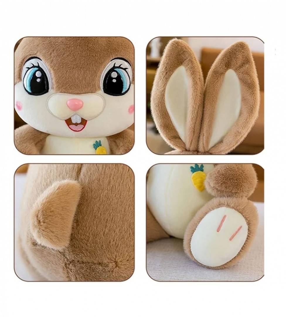 Iepurasul Zambaret de plus, Bunny, maro deschis, 35 cm