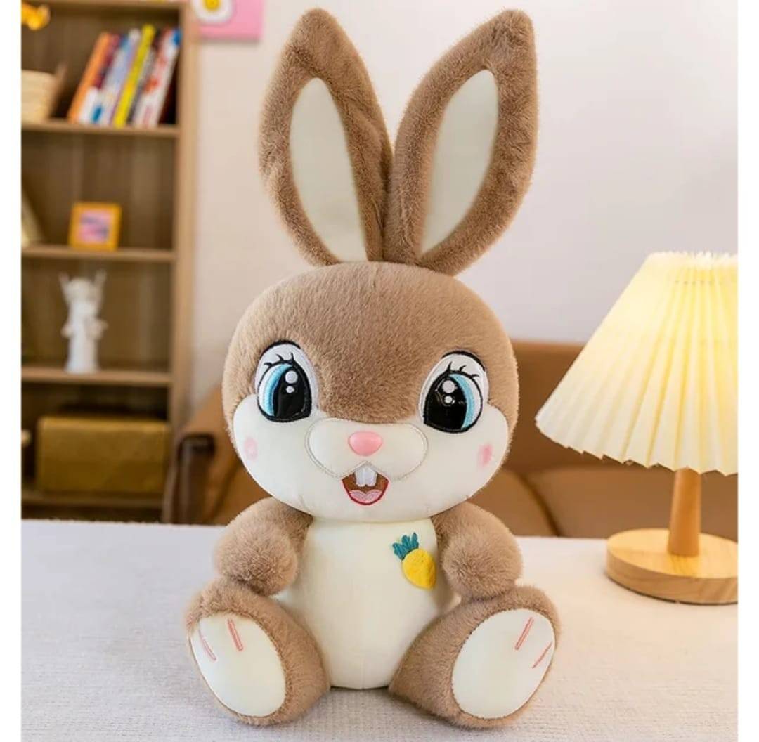 Iepurasul Zambaret de plus, Bunny, maro deschis, 35 cm