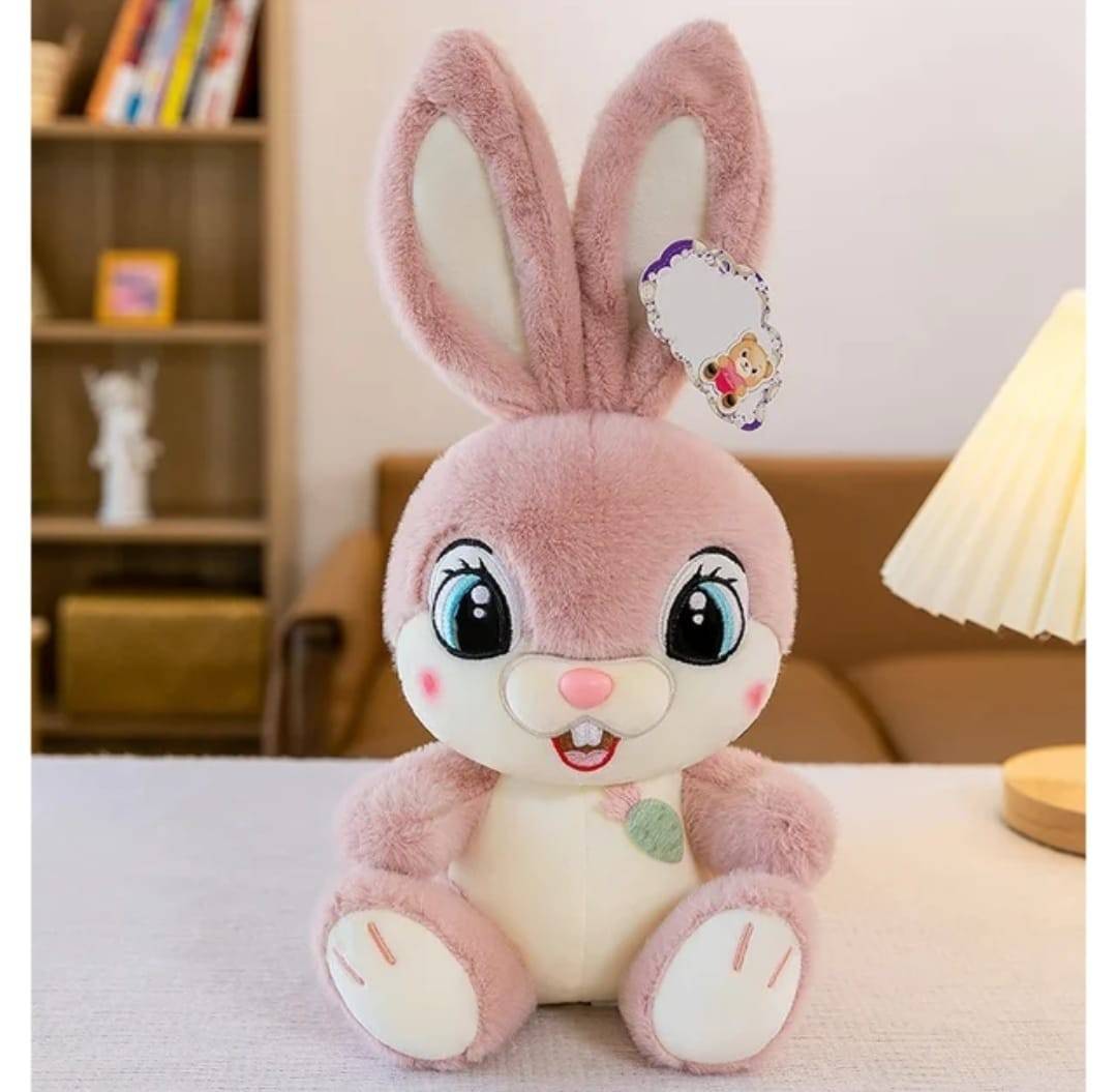 Iepurasul Zambaret de plus, Bunny, roz, 35 cm