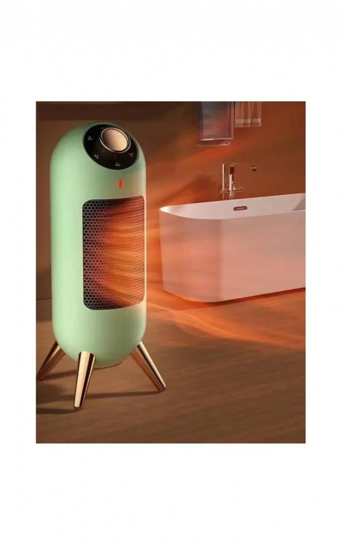 Incalzitor electric vertical portabil PTC High Power, 1200W, aeroterma, incalzire rapida si silentioasa, termostat reglabil, protectie supraincalzire, A+++