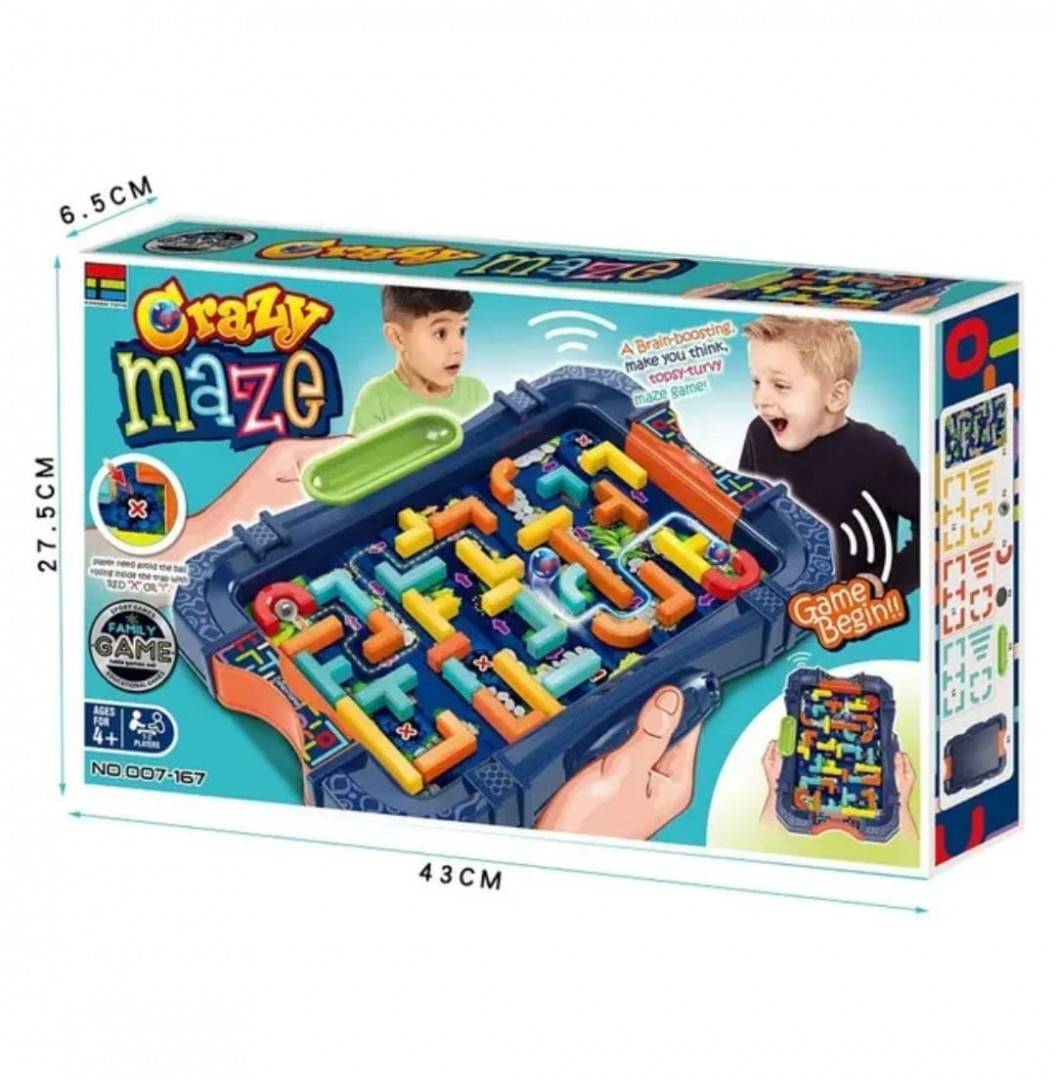  Joc pentru copii, Labirint cu bile, Crazy Maze, multicolor