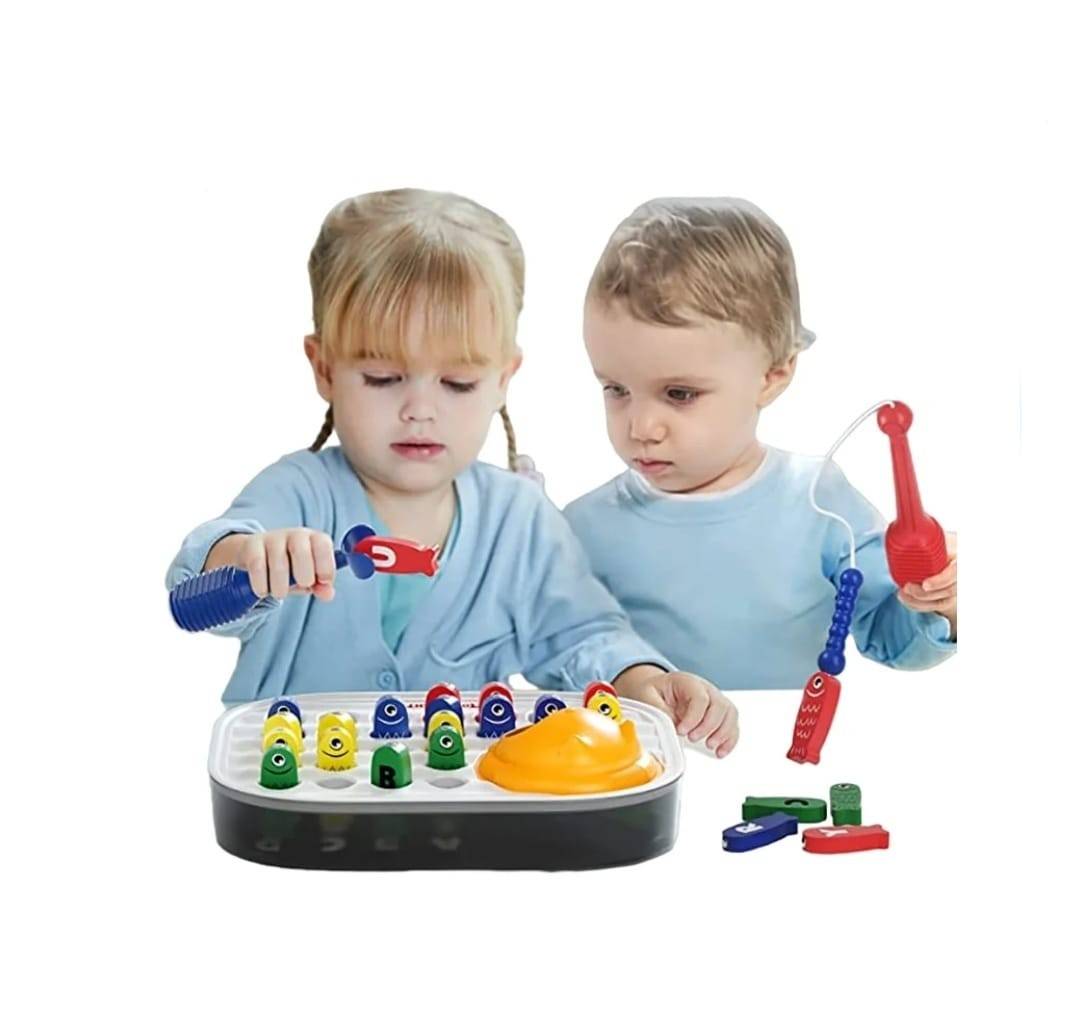  Joc pescuit magnetic, Literele Alfabetului, multicolor