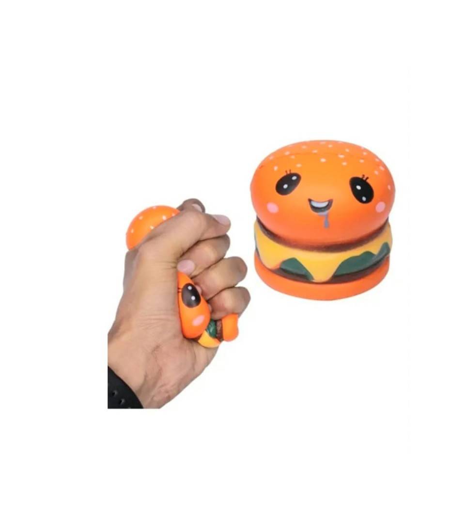 Jucarie antistres, Sandwich, Hamburger, Pizza, Squishy, design realist, textura moale, 10 cm 