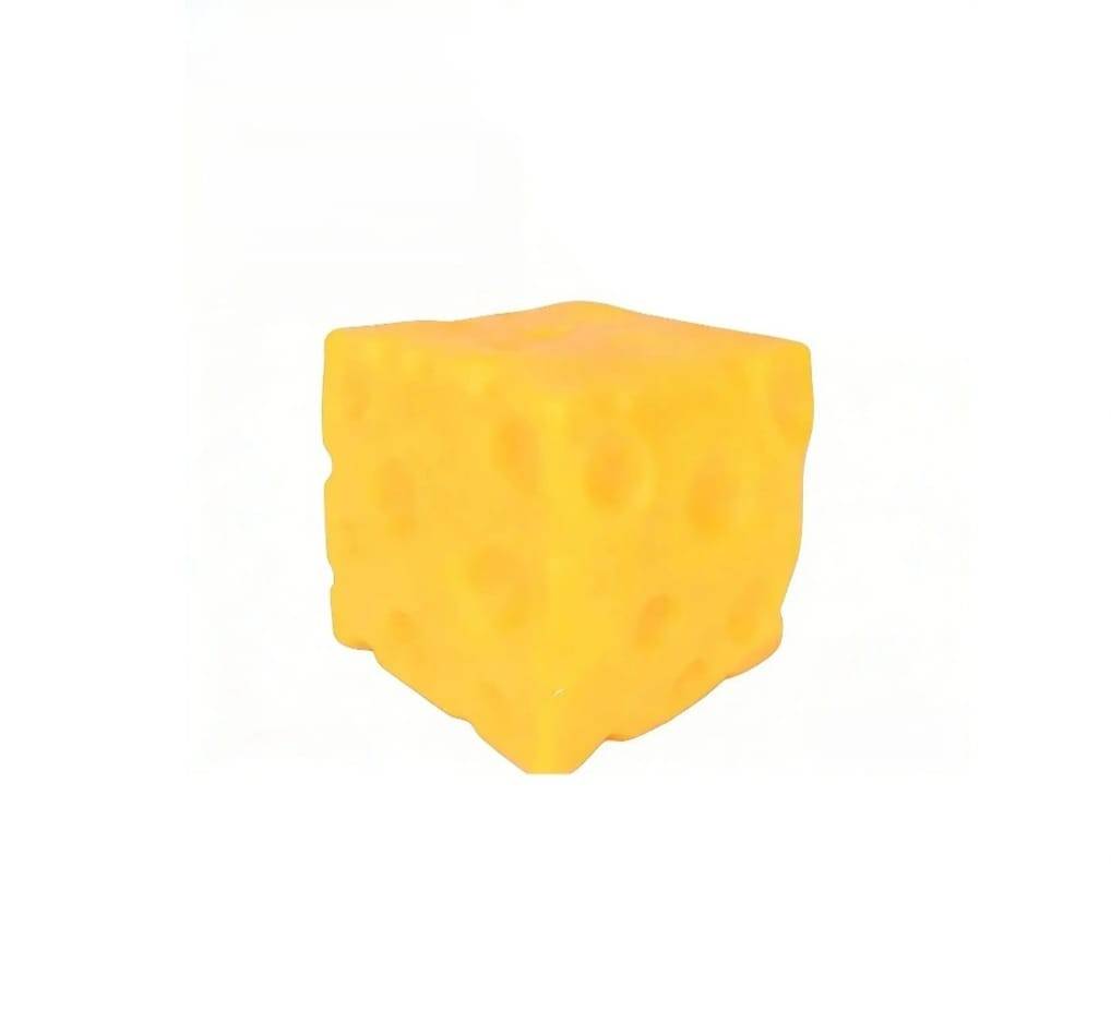 Jucarie antistres, Sqweezy Super Cheese, design realist, textura moale, 10 cm