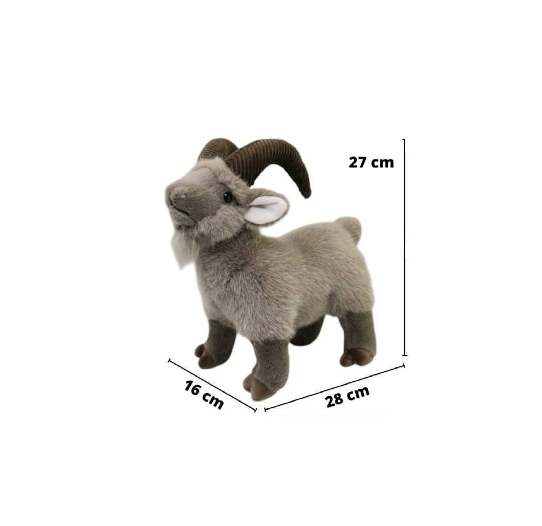 Jucarie de plus, Caprita de Munte, gri, 27 cm