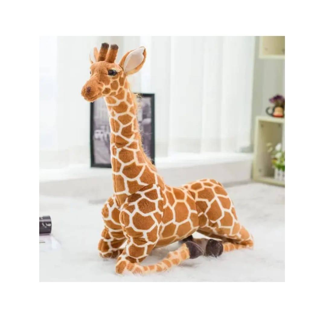 Jucarie de plus, Girafa, multicolor, 70 cm