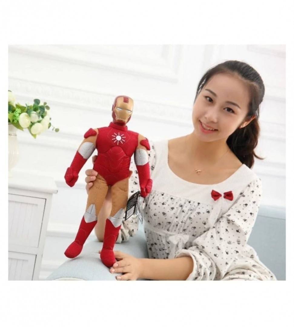  Jucarie de plus, Iron Man, realist, rosu/galben, 41 cm