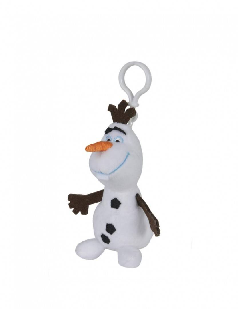  Jucarie de plus, Olaf, tip breloc, MASHASHOP, alb, 16 cm