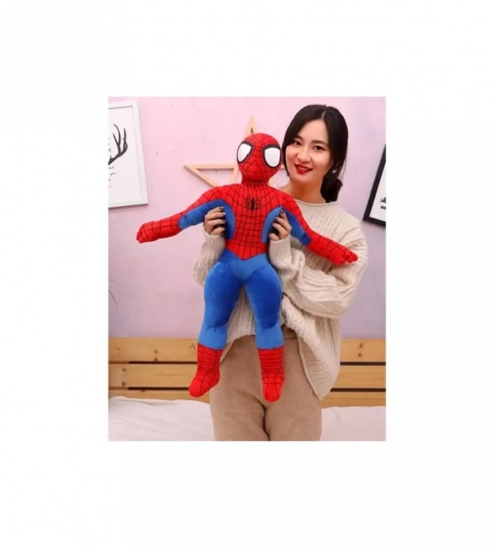 Jucarie de plus, Spider - Man, rosu/albastru, 115 cm