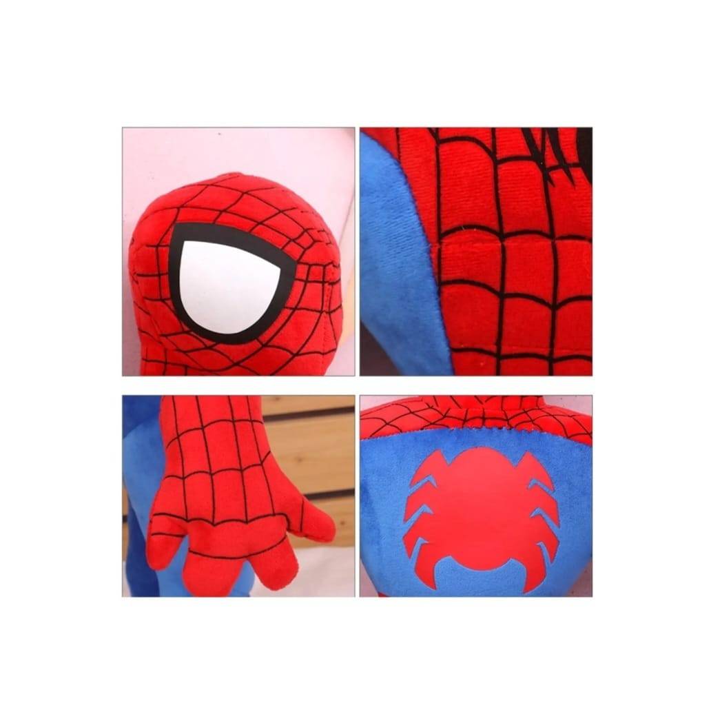 Jucarie de plus, Spider - Man, rosu/albastru, 115 cm