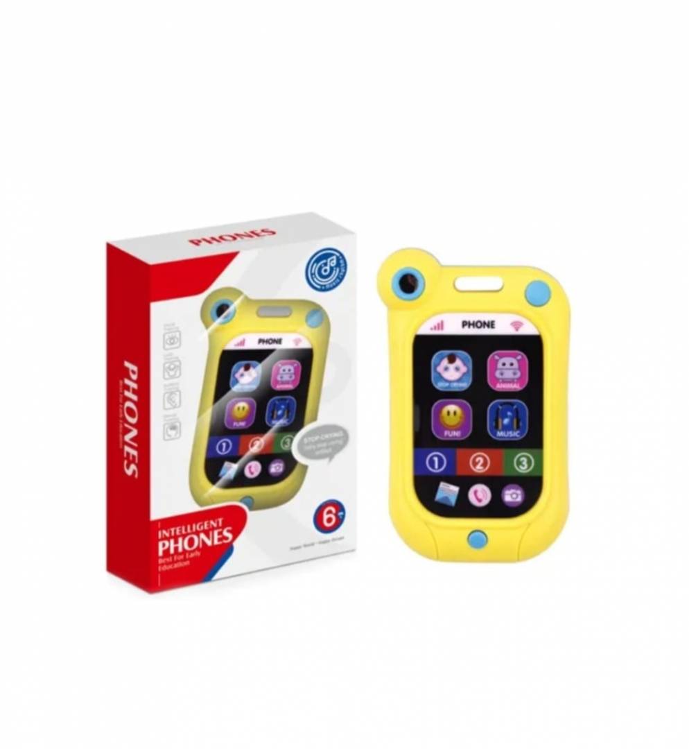Jucarie ibnteractiva, Primul meu telefon inteligent, cu touch, muzica si lumini, multicolor, 12 luni+