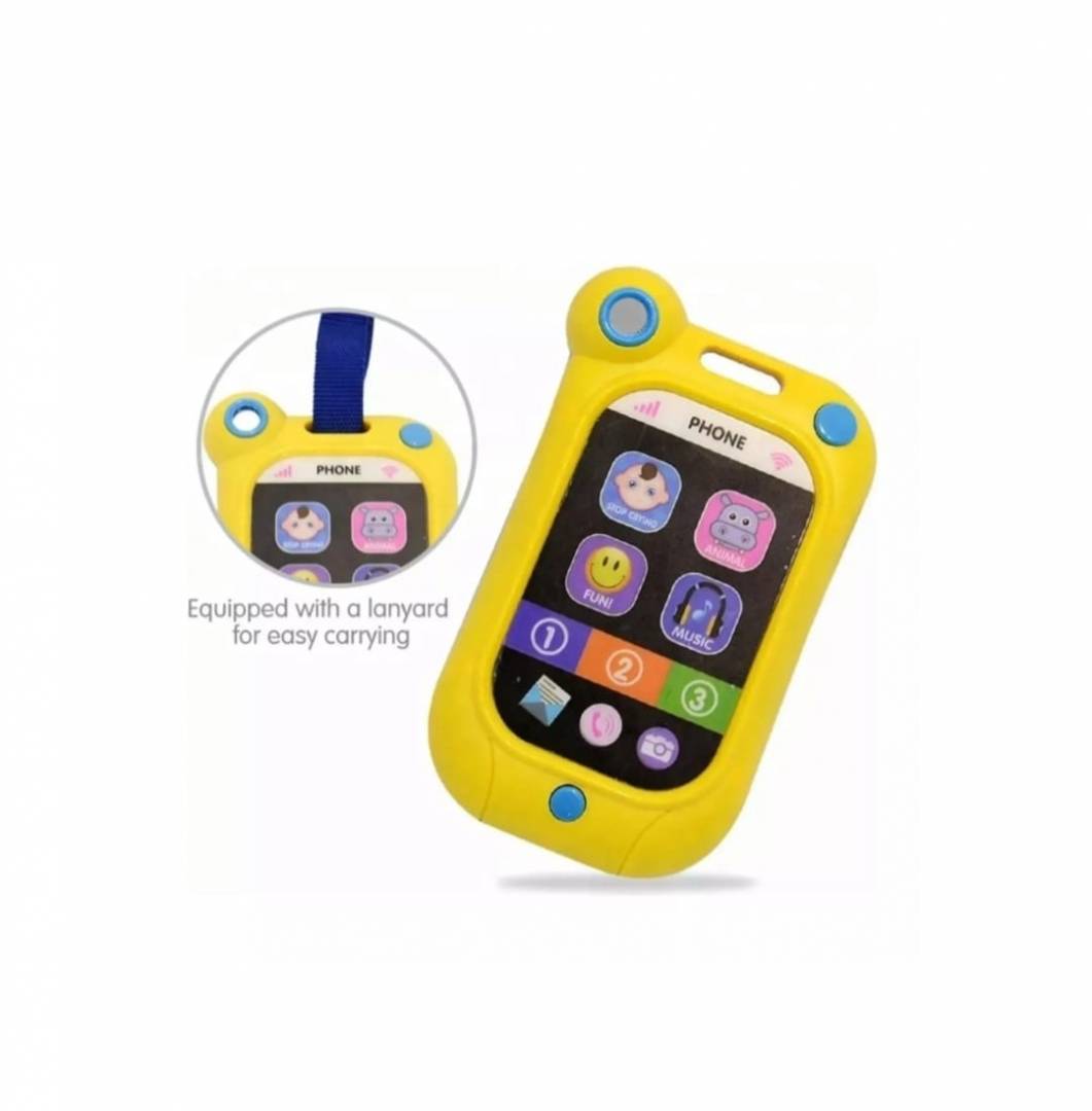 Jucarie ibnteractiva, Primul meu telefon inteligent, cu touch, muzica si lumini, multicolor, 12 luni+