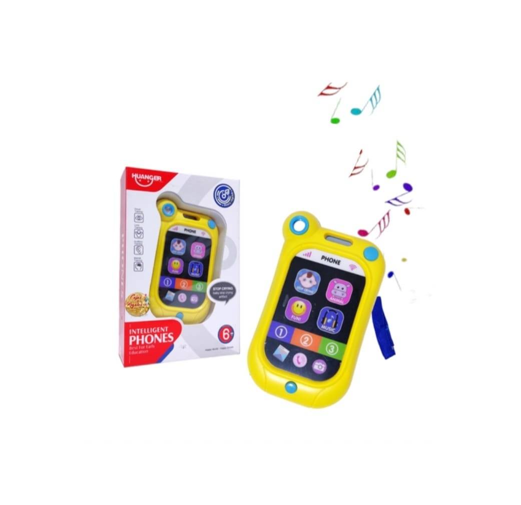 Jucarie ibnteractiva, Primul meu telefon inteligent, cu touch, muzica si lumini, multicolor, 12 luni+