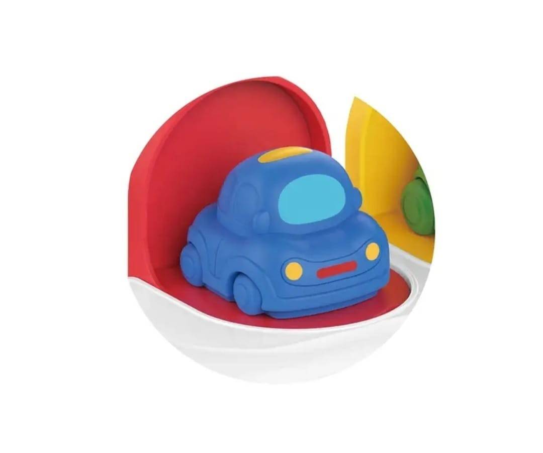 Jucarie interactiva pentru bebelusi, Pop up Vehicles, multicolor, 25 cm