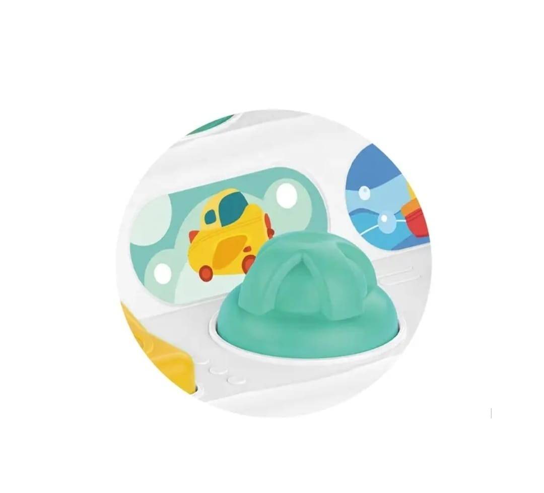 Jucarie interactiva pentru bebelusi, Pop up Vehicles, multicolor, 25 cm