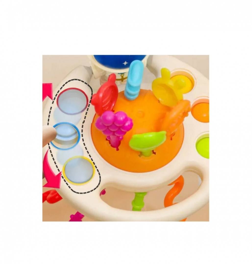 Jucarie interactiva, senzoriala, imbunatateste simtul tactil, vederea si auzul, dezvolta atentia, concentrarea, 18 cm