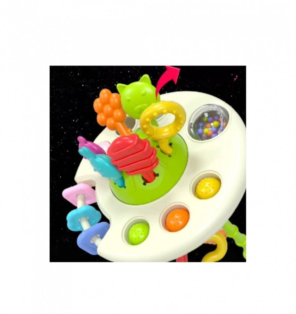 Jucarie interactiva, senzoriala, imbunatateste simtul tactil, vederea si auzul, dezvolta atentia, concentrarea, 18 cm