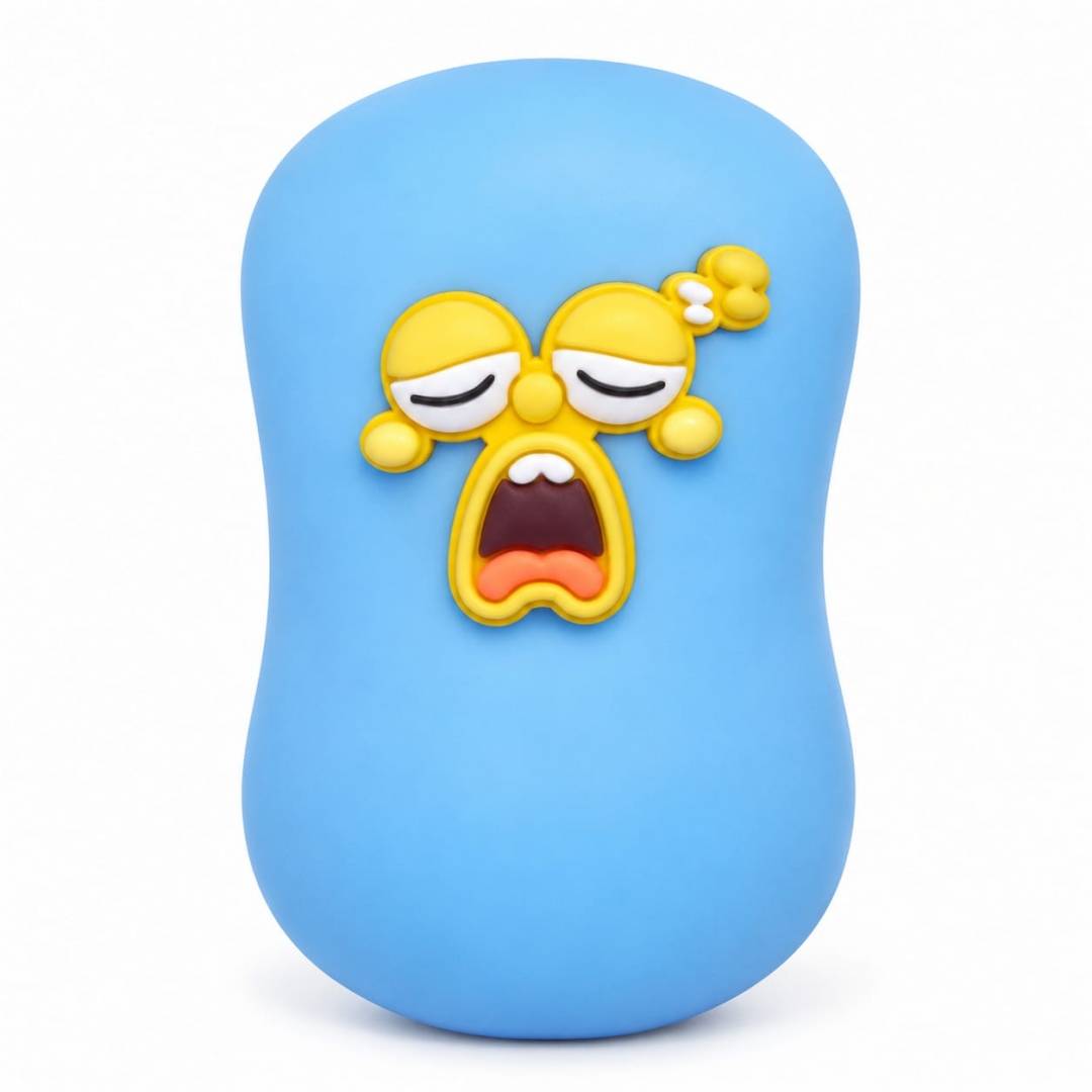 Jucarie senzoriala, Crunchy Soap Squishy, săpun squishy, antistres, 1 buc, albastru, 8 cm