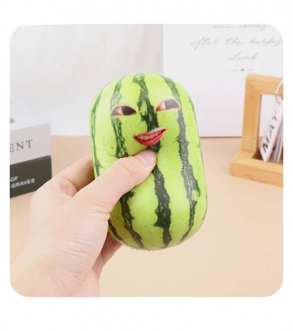  Jucarie Squishy, Pepene, verde, 11 cm