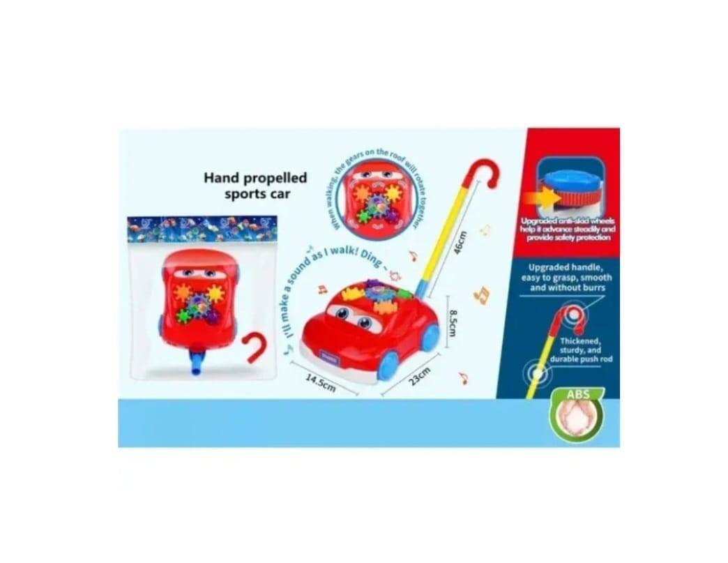 Jucărie interactivă pentru copii Mașinuță cu mâner și rotițe, multicolor, 1 an+