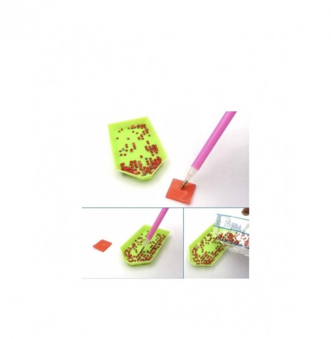 Kit de pictura cu diamant, K Pop Demon Hunters, 5D, 19 cm, multicolor, 5 ani+