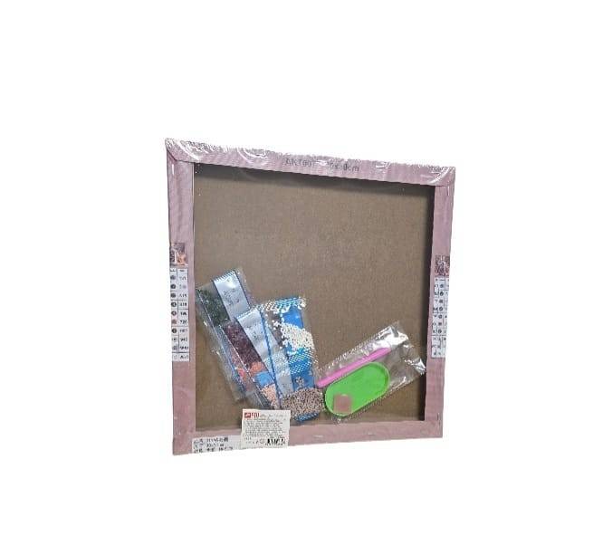 Kit de pictura cu diamant, Nick si Judy, Zootopia, 5D, 19 x 19 cm, multicolor, 5 ani+