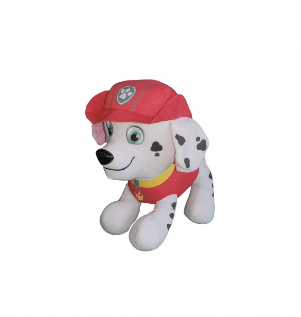 Mascota de plus, Patrula Catelusilor, MASHASHOP, Marshall, rosu/alb, 31 cm