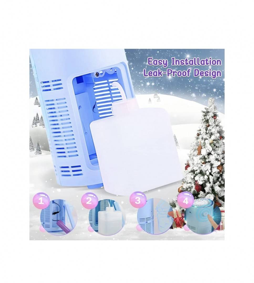 Masina electrica cu bule, Angel, LED, bleu, 18 cm