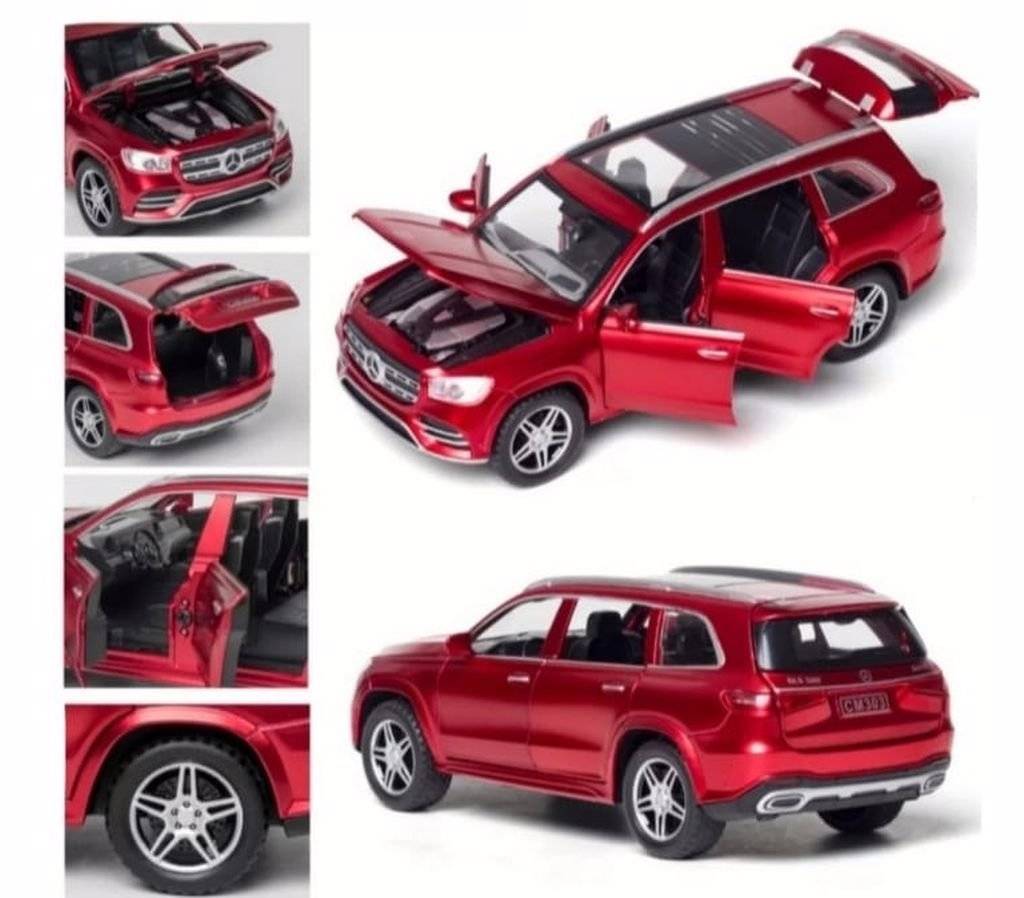 Masinuta metal mecanica tip, Mercedes GLS580, sunete si lumini, rosu