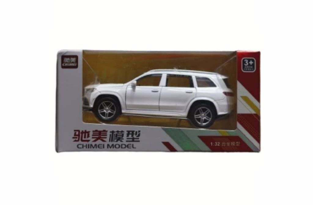 Masinuta metal mecanica tip, Mercedes GLS580, sunete si lumini, alb