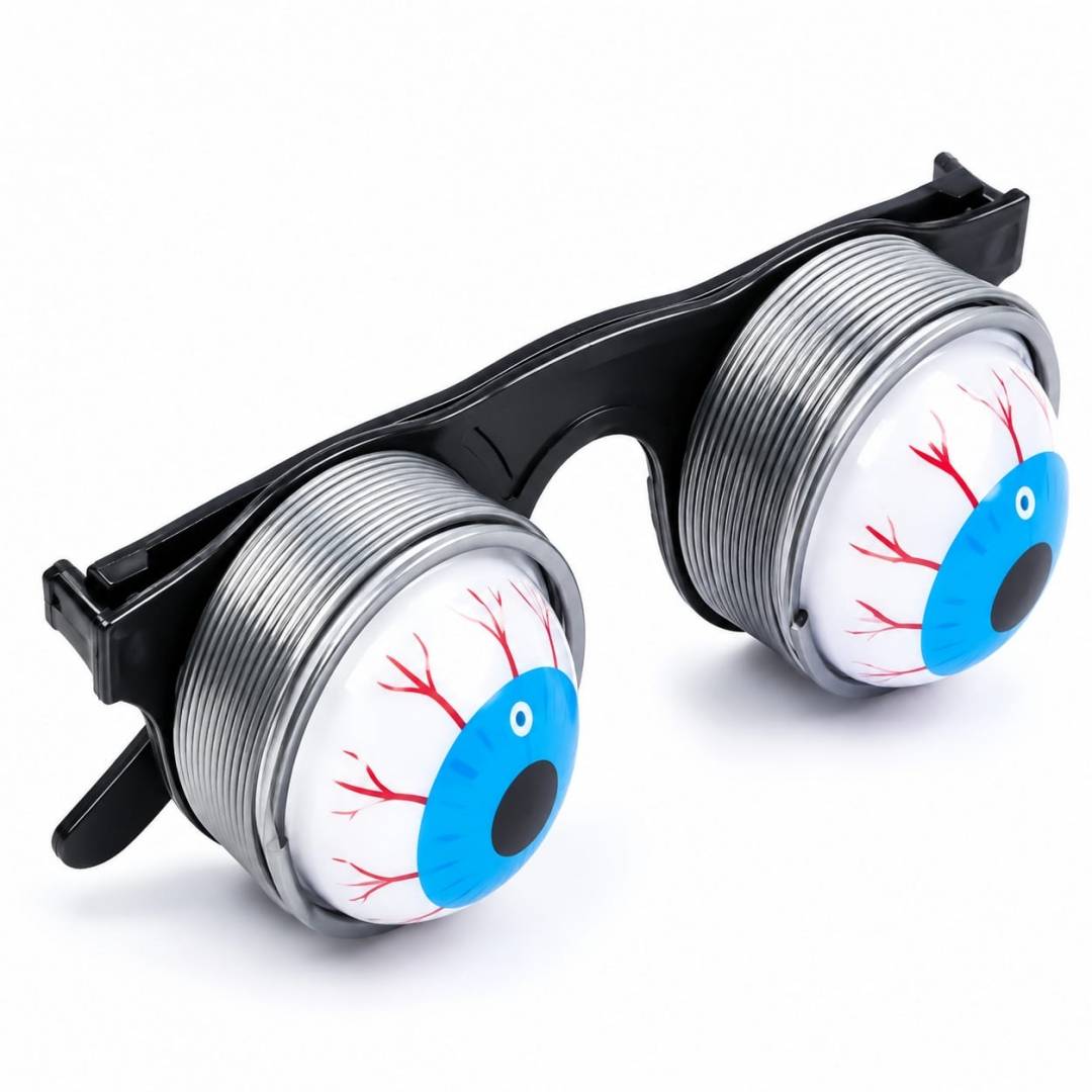 Ochelari amuzanti cu ochi pe arcuri, accesoriu petreceri sau halloween, 8 ani+