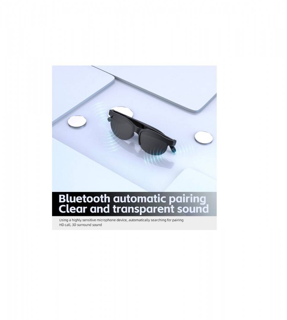 Ochelari de traducere inteligenti AI, Bluetooth 5.3, accepta 144 de limbi, calitate sunet HIFI, impermeabil, interpretare simultana, apeluri HD, asistent vocal,design sportiv, negru