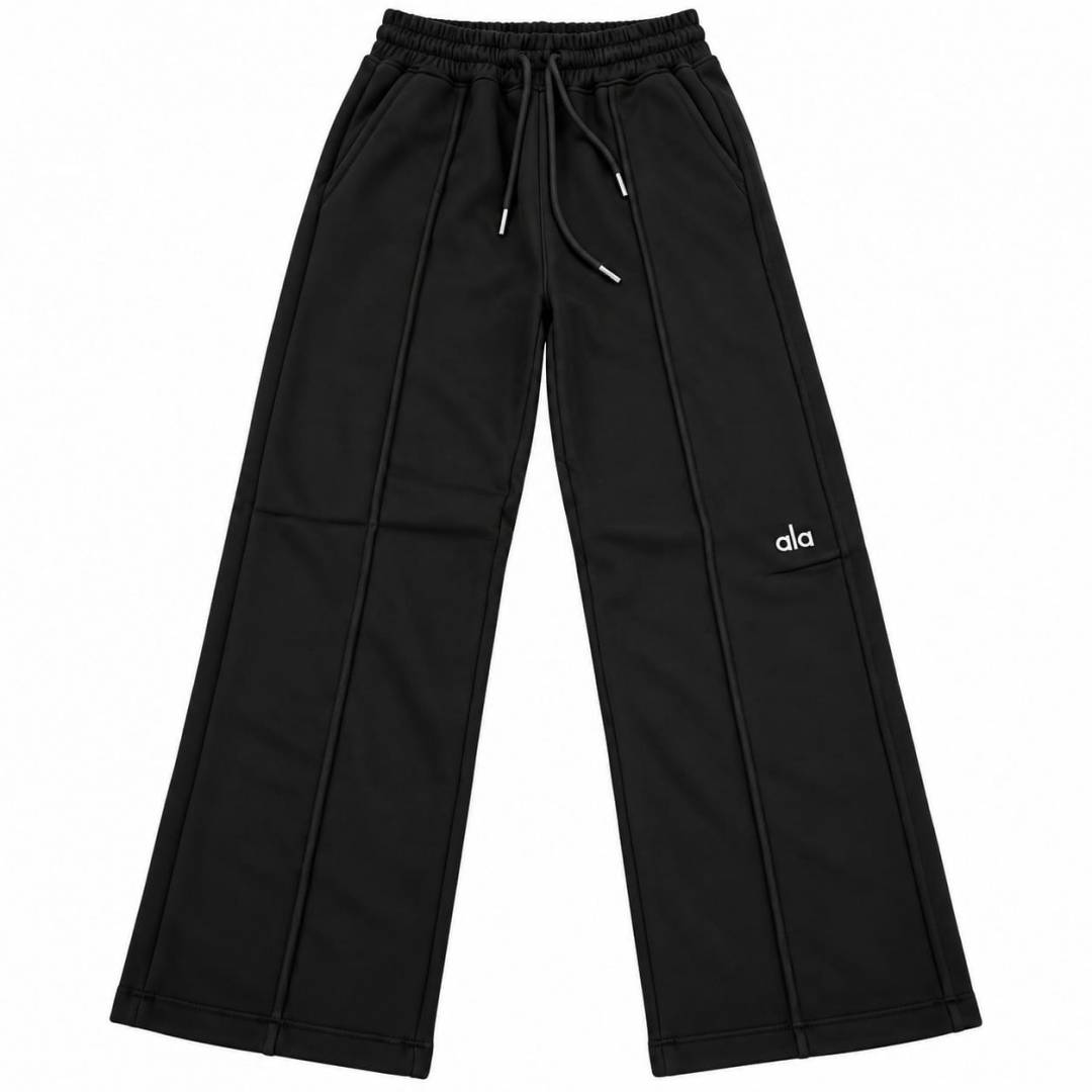 Pantaloni fete, groși, flaușați la interior, model sezon toamnă-iarnă, negru, 6 ani - 11 ani