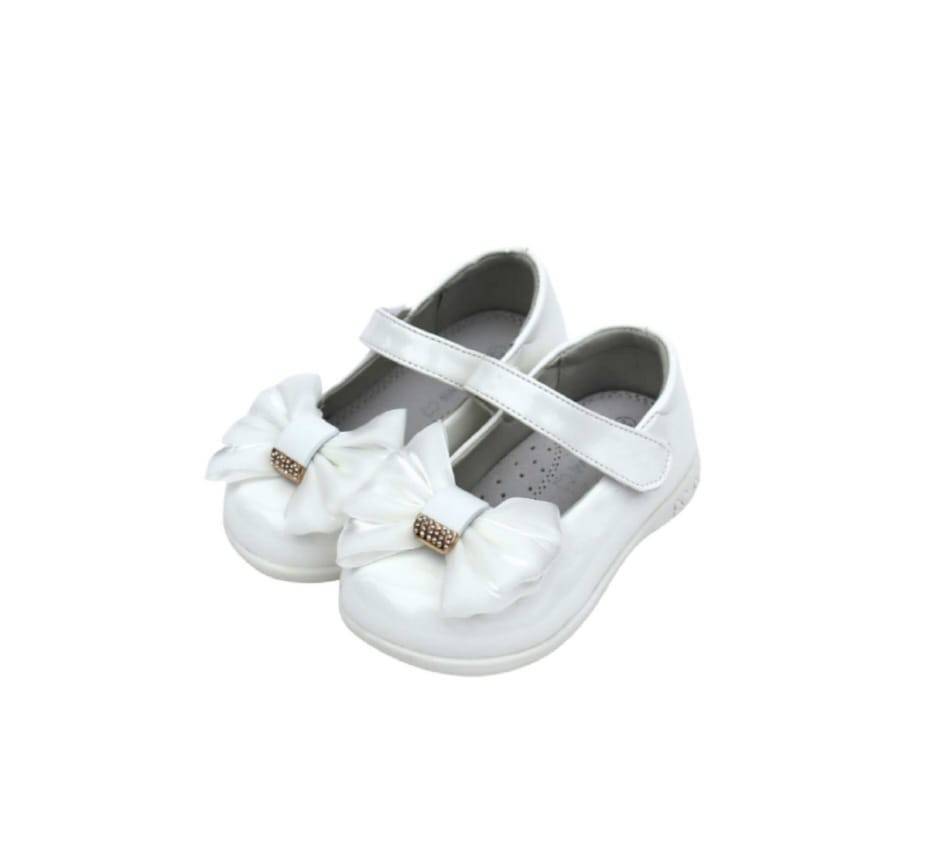 Pantofi de lac pentru fetite, Apawwa 0472R, alb, marimea 25 - marimea 31