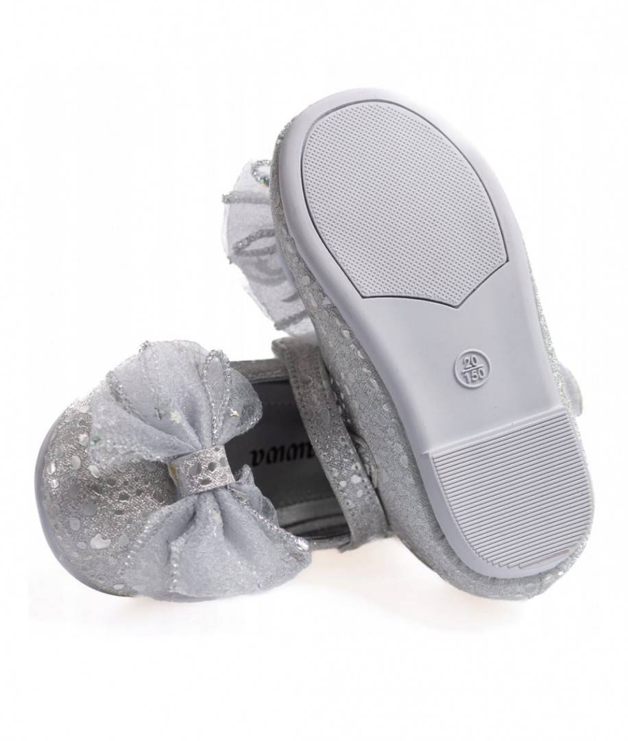  Pantofi eleganti pentru fetite, MC326, silver, 20 EU - 25 EU