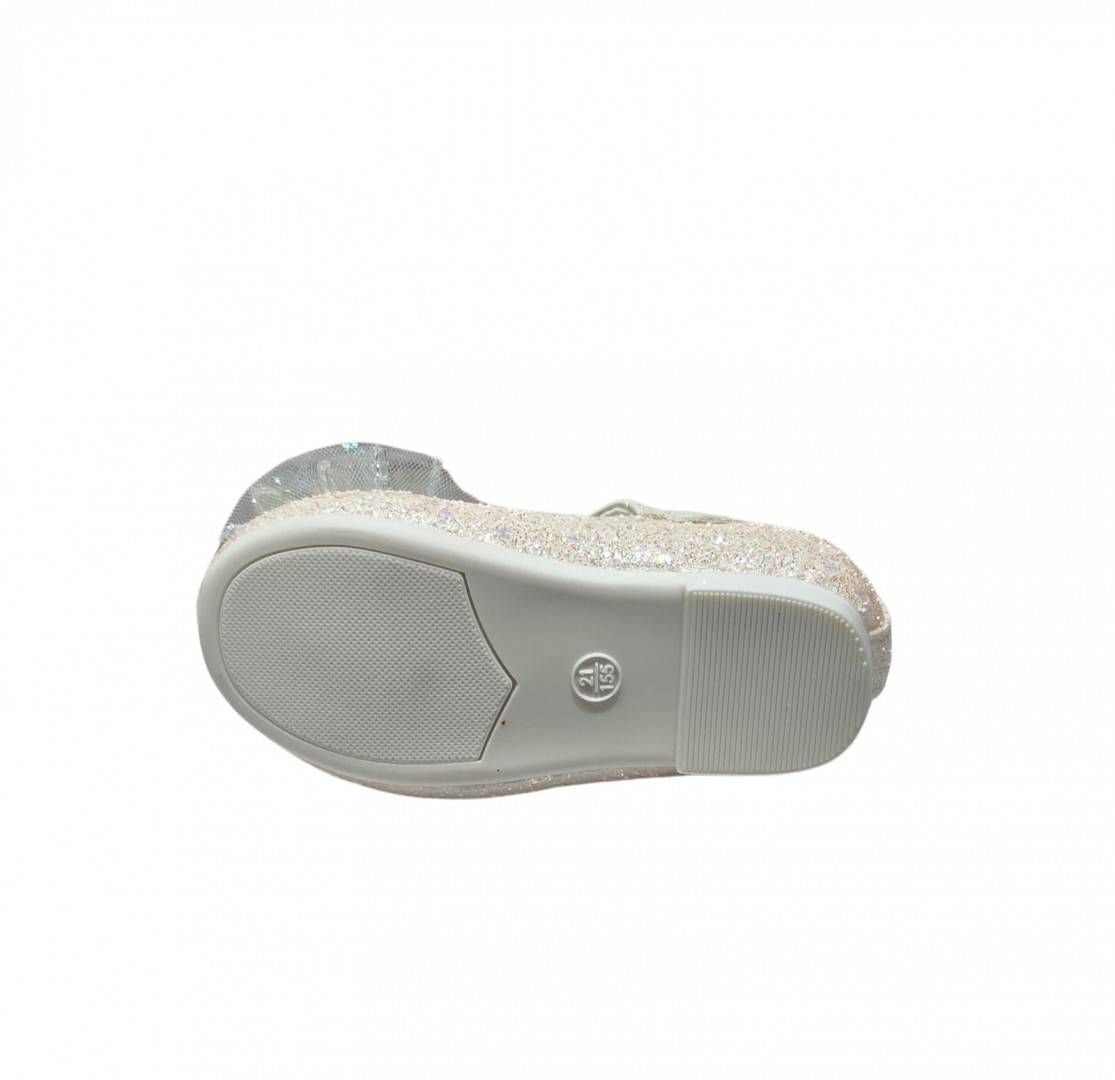 Pantofi eleganti pentru fetite, N773-2, sclipici, beige, marimea 19  - 25
