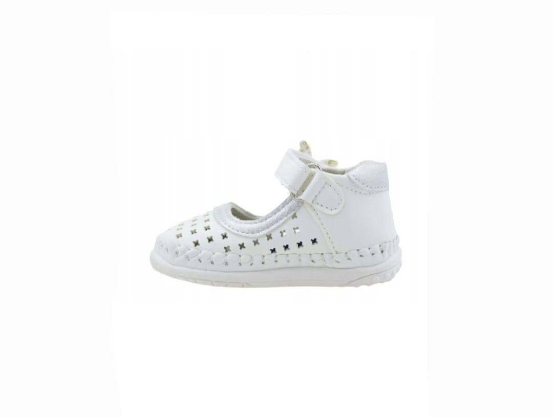Pantofi fetite eleganti, Primii Pasi, Apawwa FC39, MASHASHOP, alb, marimea 17 - marimea 20