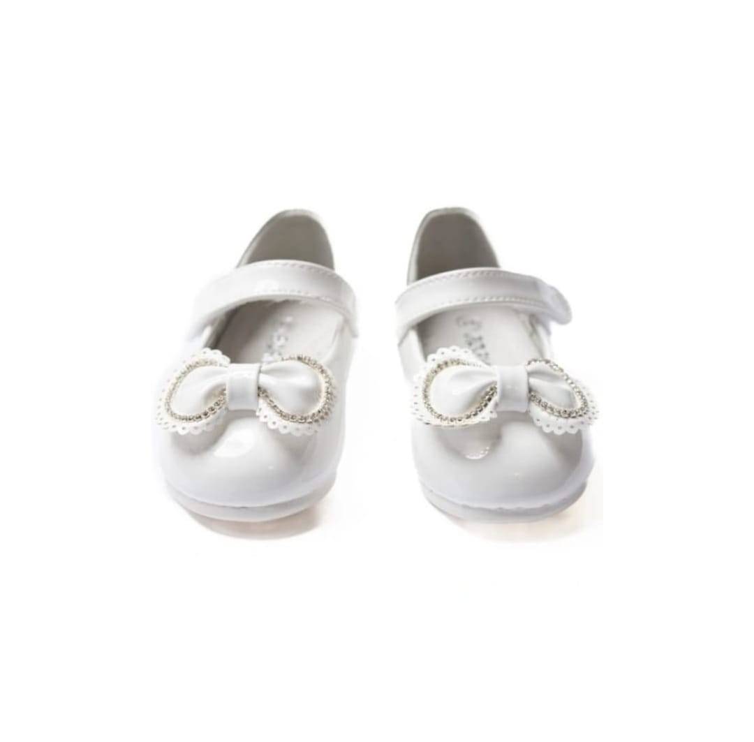 Pantofi lac fetite, Apawwa MC233, alb, 25 EU - 30 EU